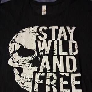 Bella Canvas Black 'Stay Wild and Free' Tee